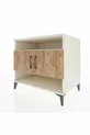 Commode Kronos 3 étagères 2 portes Pierre de Lune-Pin