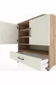 Commode Hyperion 4 étagères, 1 tiroir, 2 portes, pin-jaspe