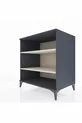 Commode Kronos 2 étagères Anthracite-Pierre d'argile