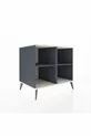 Commode Kronos 2 étagères Anthracite-Gris pierre/Anthracite