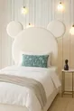Tête de lit, peluche blanche, tête de lit simple avec coffre, tête de lit en peluche Mickey Mouse