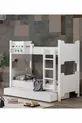Lits superposés en profil MDF, lit superposé modulable Eurasia avec deux lits confort