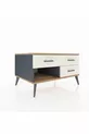 Commode Kronos 3 tiroirs Anthracite-Sapin/Pierre de lune