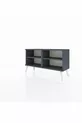 Commode Arges 2 étagères Anthracite-Anthracite