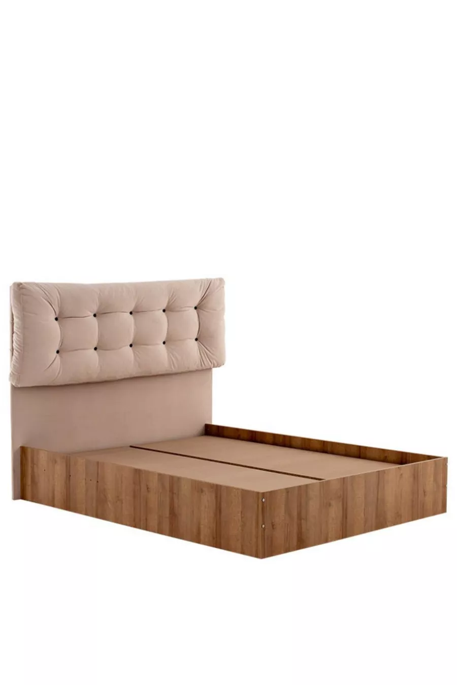 Ensemble de lit double Megan - Lit / Sommier / Tête de lit - 