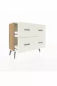 Commode Arges 4 tiroirs Pin-Pierre de Lune