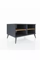 Commode Kronos 2 étagères Anthracite-Anthracite/Sapin