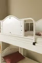 Tête de lit en bois avant-gardiste, lits superposés et cadre de lit en métal blanc