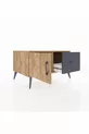 Commode Kronos avec une seule étagère, un tiroir et une porte, pin-pine/antracite