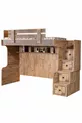 Lits superposés, Bureau avec armoire Natural Ranza 1 pièce Comfortyatak