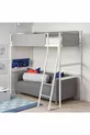 Lits superposés, blanc-gris clair, cm, simple sans table