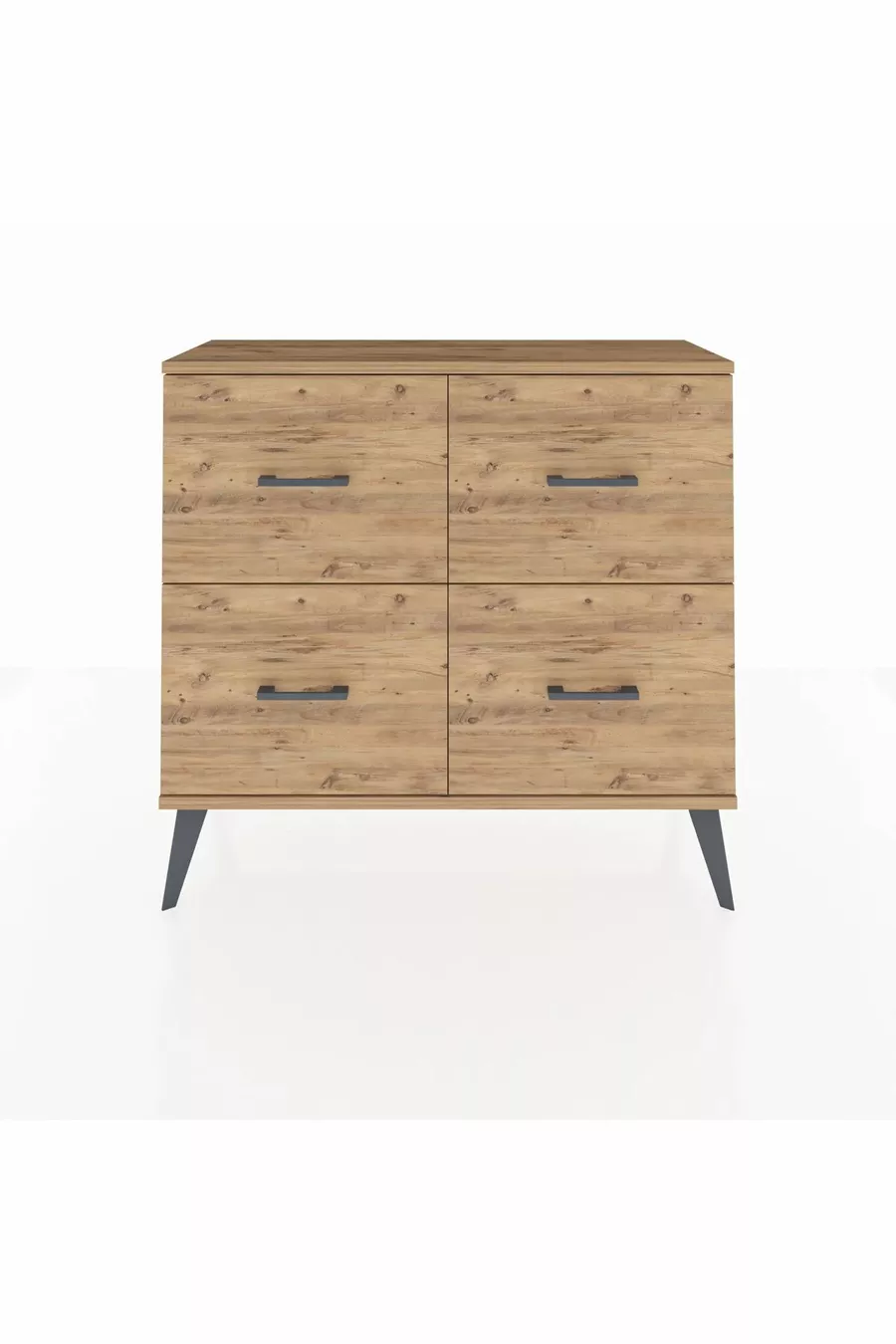 Commode Arges à 4 tiroirs en pin-pin