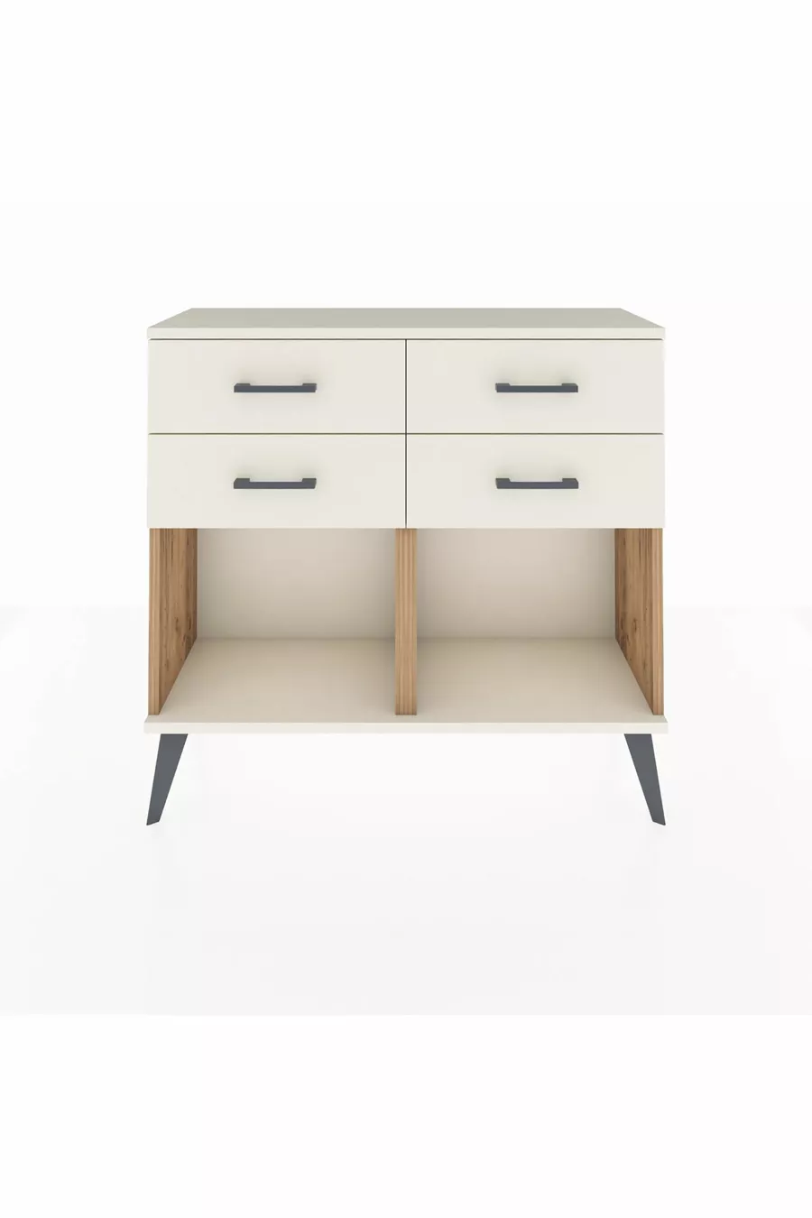 Commode Arges 4 tiroirs Pin-Pierre de Lune