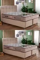 Ensemble de lit à ressorts / Matelas à ressorts + Sommier + Tête de lit / 