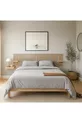 Tête de lit en bois avec 2 étagères, cm x cm, pin naturel