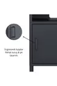 Pera Commode Étagère Ouverte, 5 x x cm - 9 Options de Couleurs Disponibles