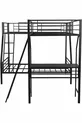 Lit mezzanine avec bureau pour trois personnes au design moderne