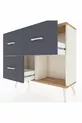 Commode Arges 3 tiroirs Pierre de lune-Sapin/Anthracite
