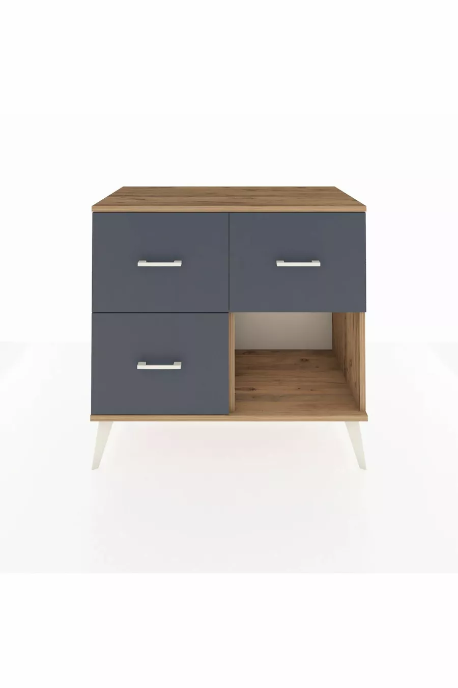 Commode Hyperion 3 tiroirs Pin-Pin/Anthracite