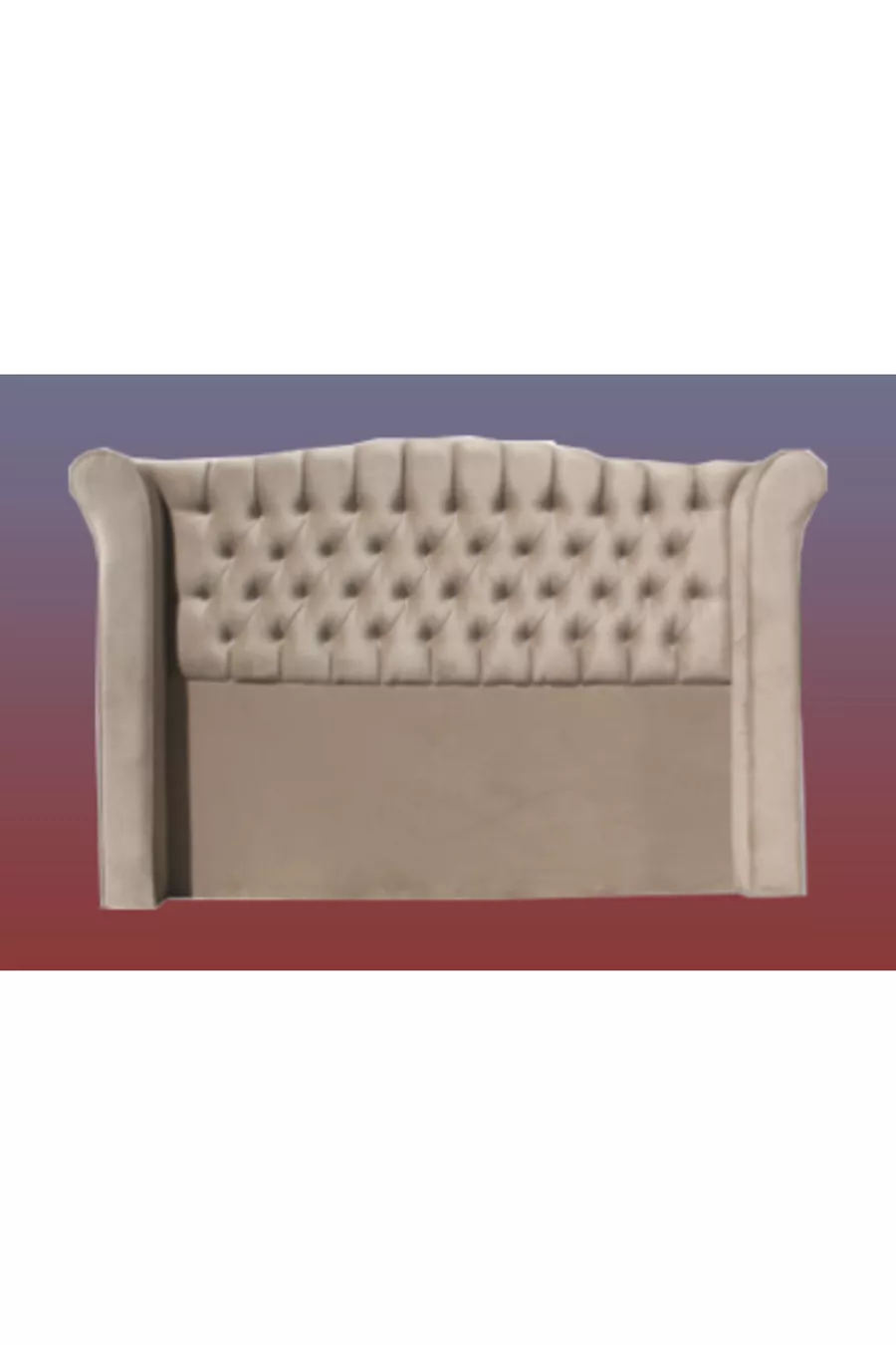 Tête de lit Alc Grand lık Tay Tüy Marron Clair Matelassé Simple