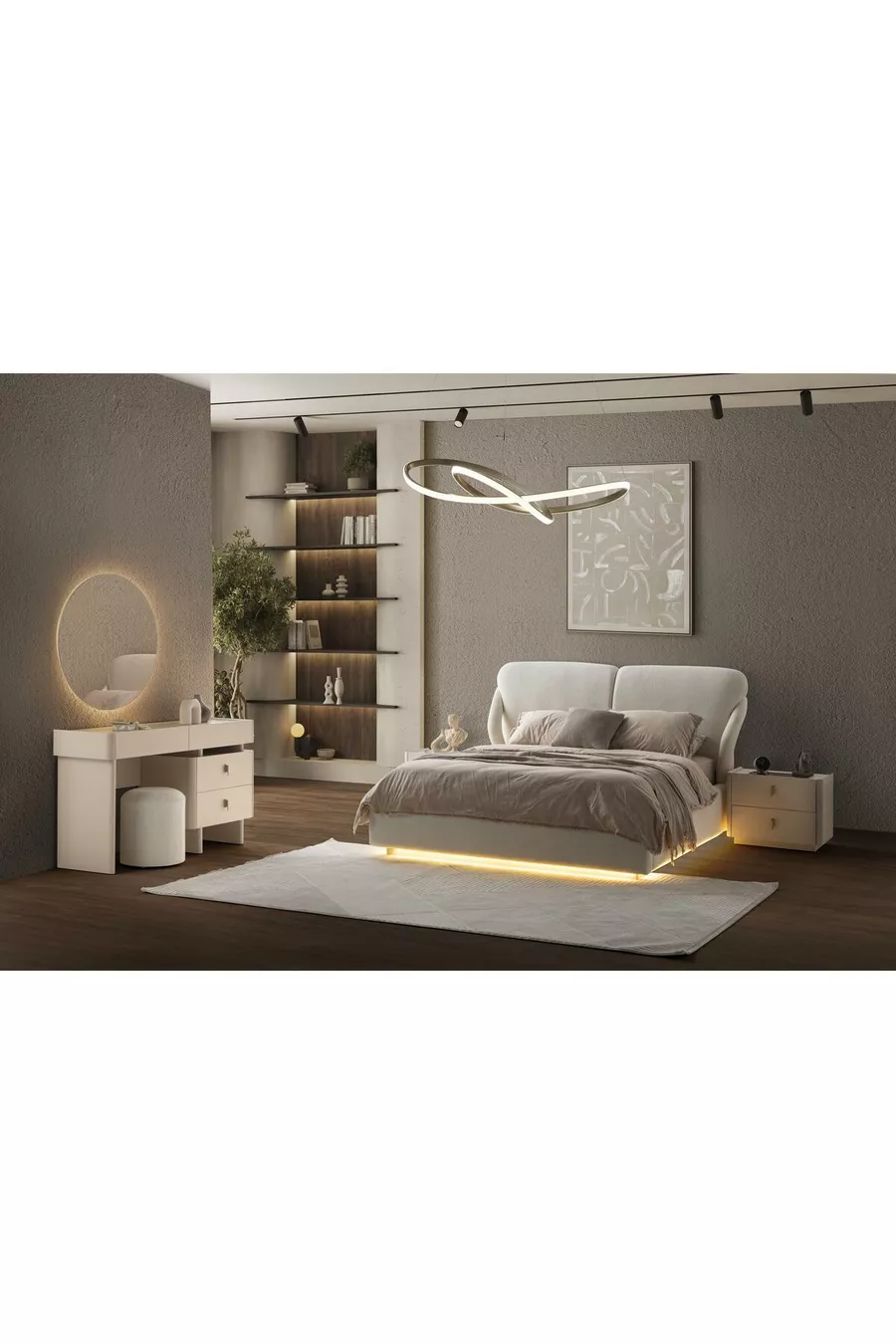 COMMODE ALASKA + MIROIR