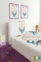 Housse de tête de lit Base Piège à rêve Fond blanc