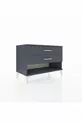 Commode Hyperion 2 tiroirs Anthracite-Anthracite