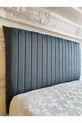 Housse de tête de lit pour sommier en lin Sonne Design  Cm Anthracite