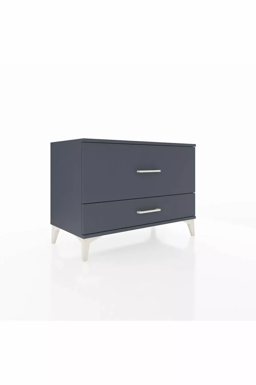 Commode Hyperion 2 tiroirs Anthracite-Anthracite