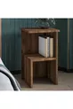 Table de chevet et table d'appoint polyvalente Roisin Modern Noyer Antique