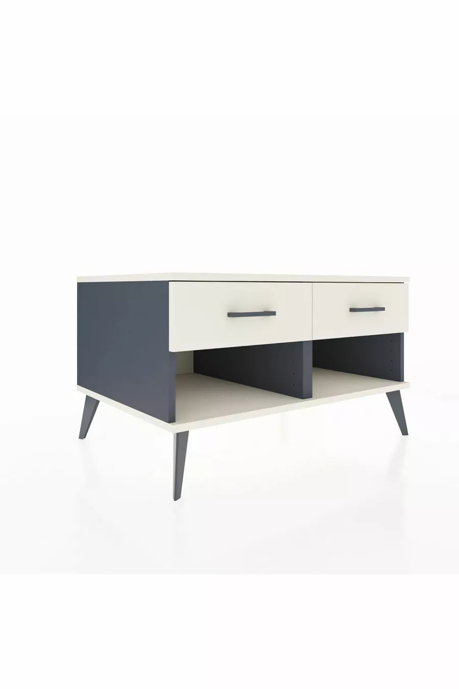 Commode Kronos 2 tiroirs Anthracite-Pierre d'ardoise