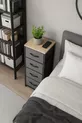 Commode à 4 tiroirs Organisateur pour chambre à coucher Organisateur pour enfants Armoire à jouets en cuir avec tiroirs
