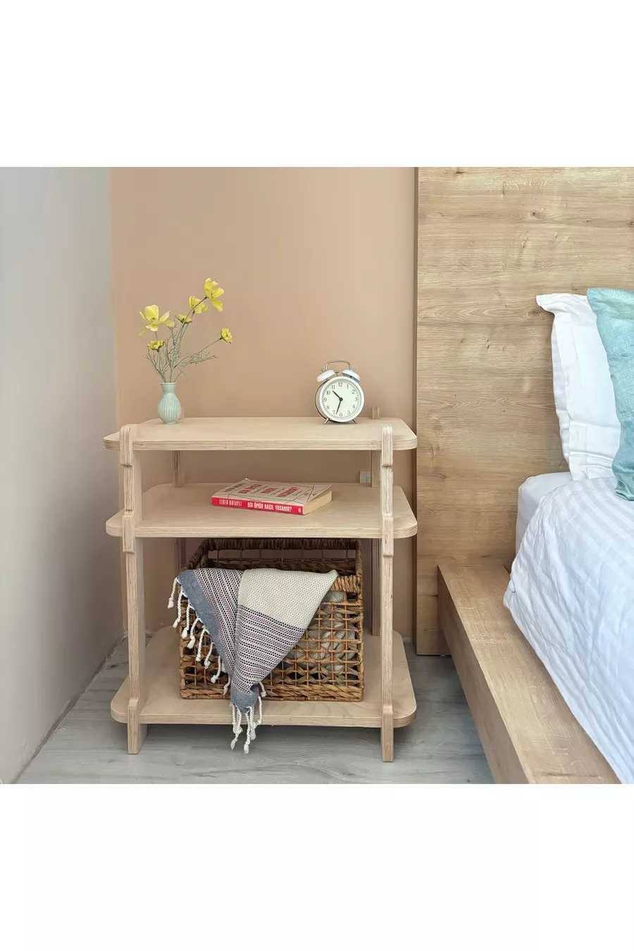 Étagère polyvalente avec table de chevet Ligna Flow Duo