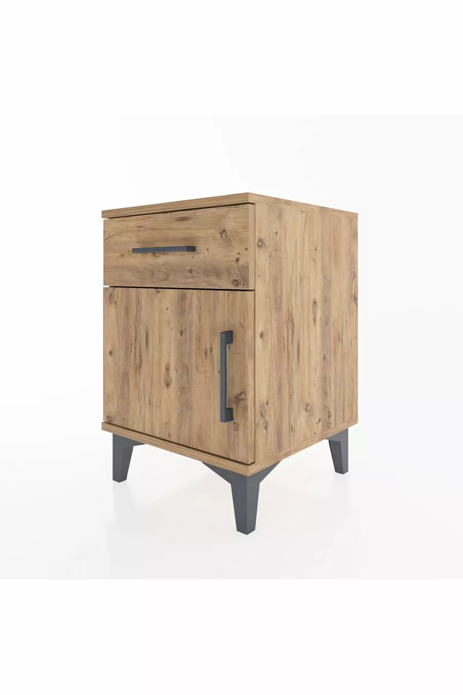 Commode Hyperion à un tiroir et une porte, Pin-Pin