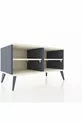 Commode Hyperion 2 étagères Anthracite-Pierre de lune