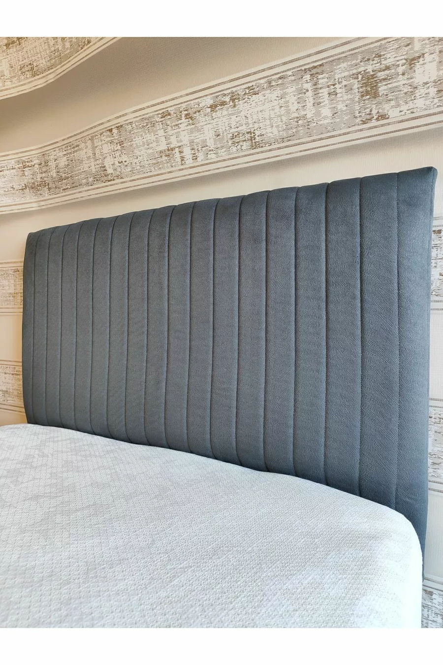 Housse de tête de lit en lin Sonne Keten Baza  Cm Anthracite