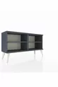 Commode Arges 2 étagères Anthracite-Anthracite