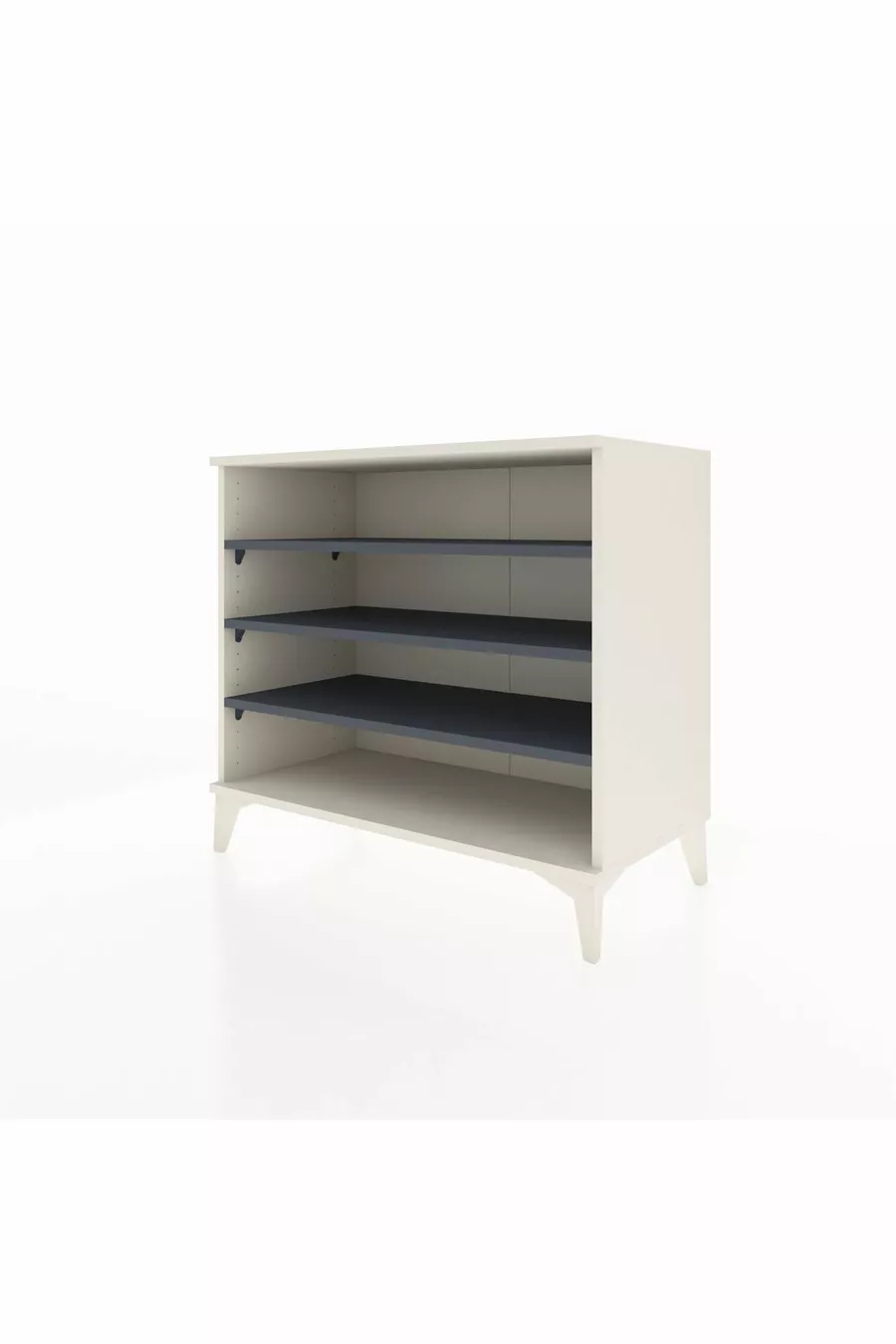 Commode Hyperion 3 étagères Pierre de lune-Anthracite