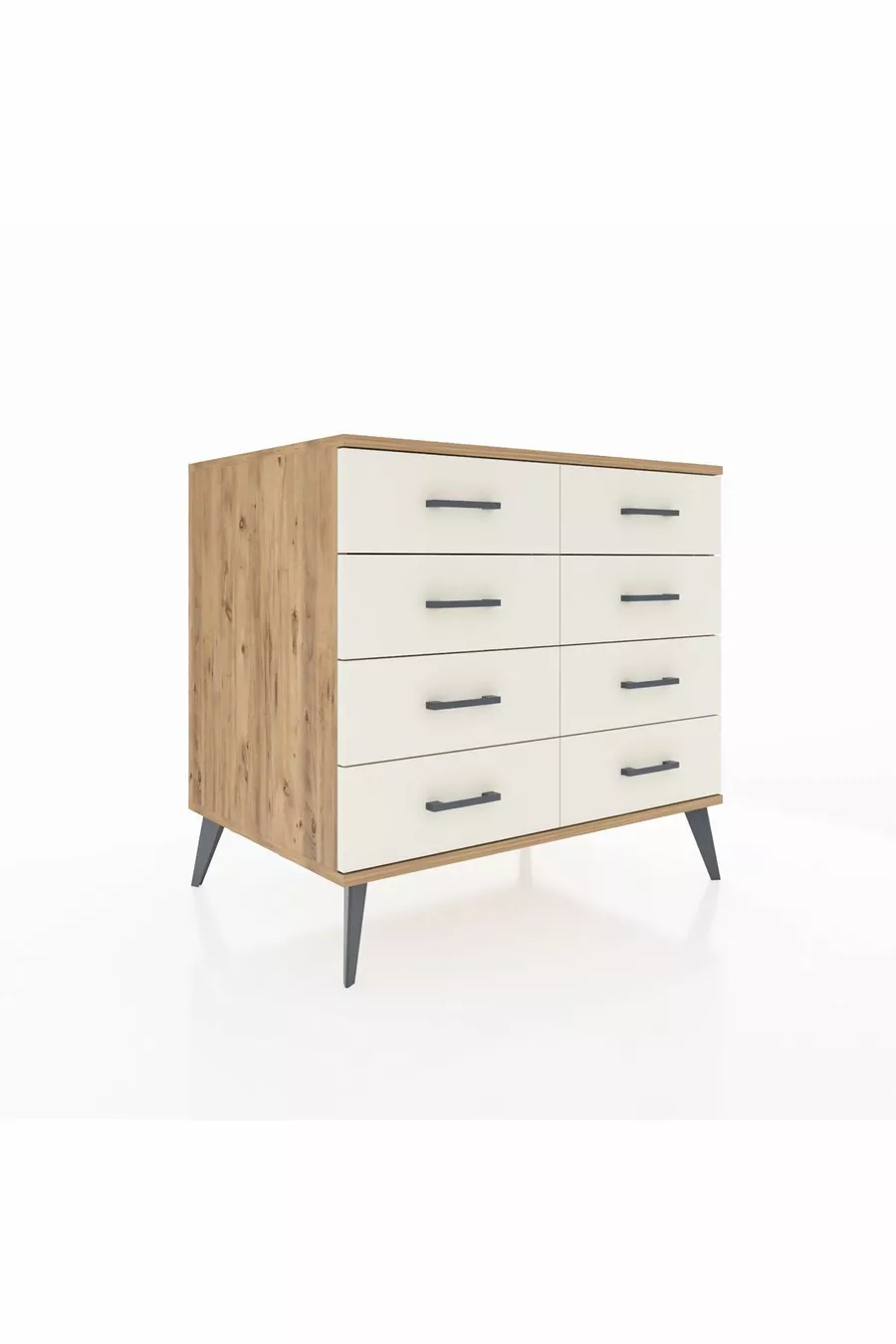 Commode Kronos 8 tiroirs Pin-Pin / Pierre de Lune