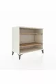 Commode Hyperion 2 étagères Pierre de lune-Pin
