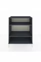Commode Hyperion 2 étagères Anthracite-Anthracite