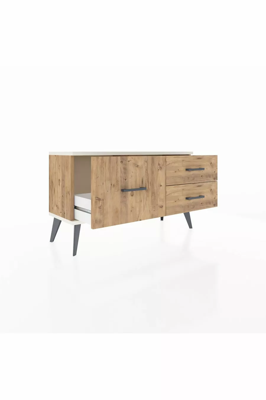 Commode Arges 3 tiroirs Pin-Silex/Pin