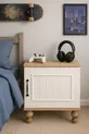 Table de chevet Nefes en MDF | Pieds en bois | Portes avec revêtement REHAU | Le point où la nature rencontre l'élégance