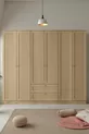 Armoire Baru à 6 portes et 2 tiroirs