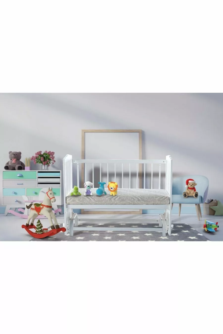 Matelas junior Arya double face avec contenu naturel