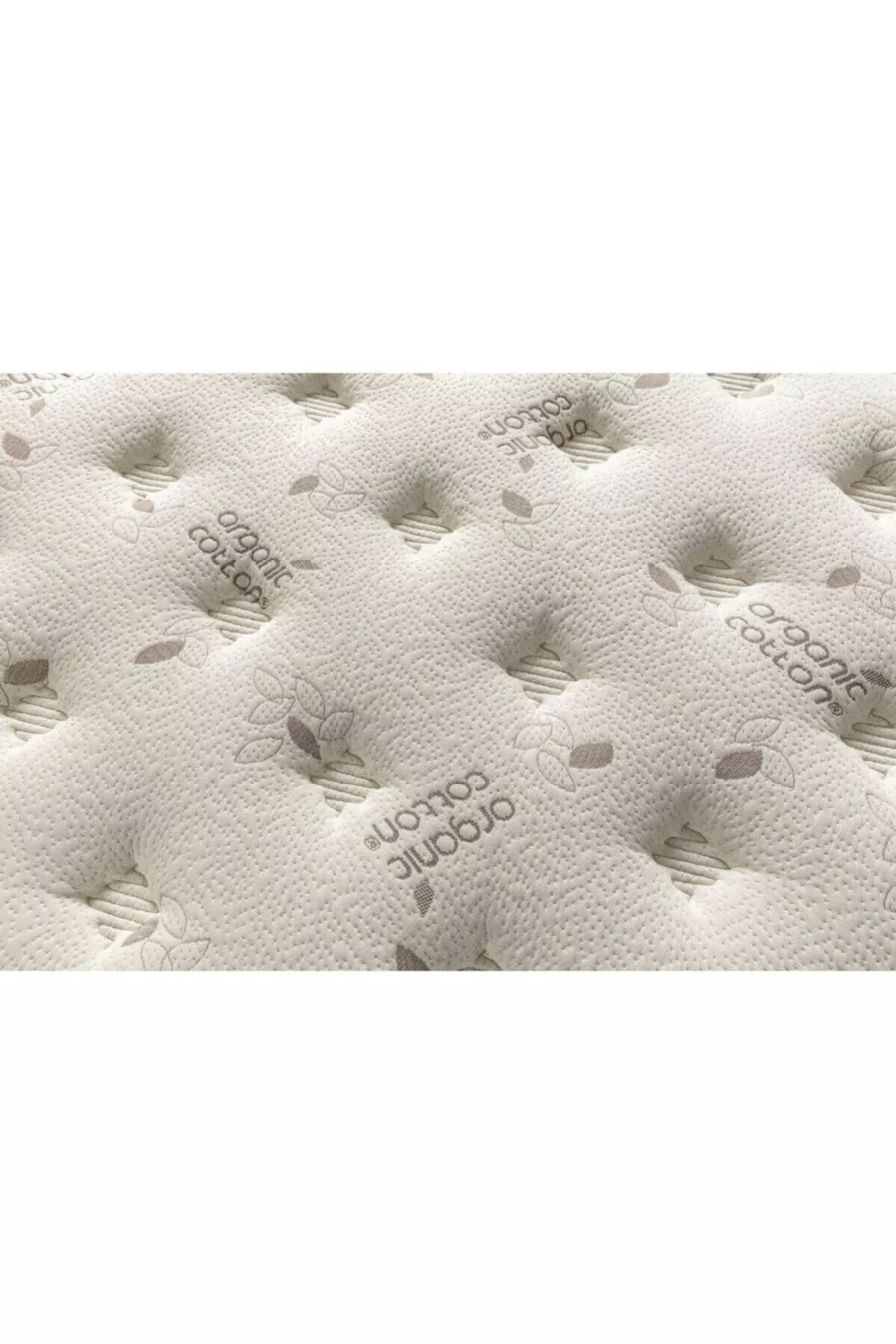 Matelas à ressorts orthopédique Golden avec plume d'oie et coton biologique, matelas à ressorts avec oreiller en bambou offert
