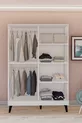 Armoire noire à quatre portes avec poignées GM -A sur pieds en forme de nuage