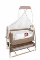 Berceau Royal Anne à Côté avec Tulle, Berceau Panier, Berceau Bascule pour Bébé, Berceau à Côté de la Maman