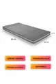 Matelas en mousse orthopédique durable Nevada, matelas de sol, coussin pour balcon ou banquette