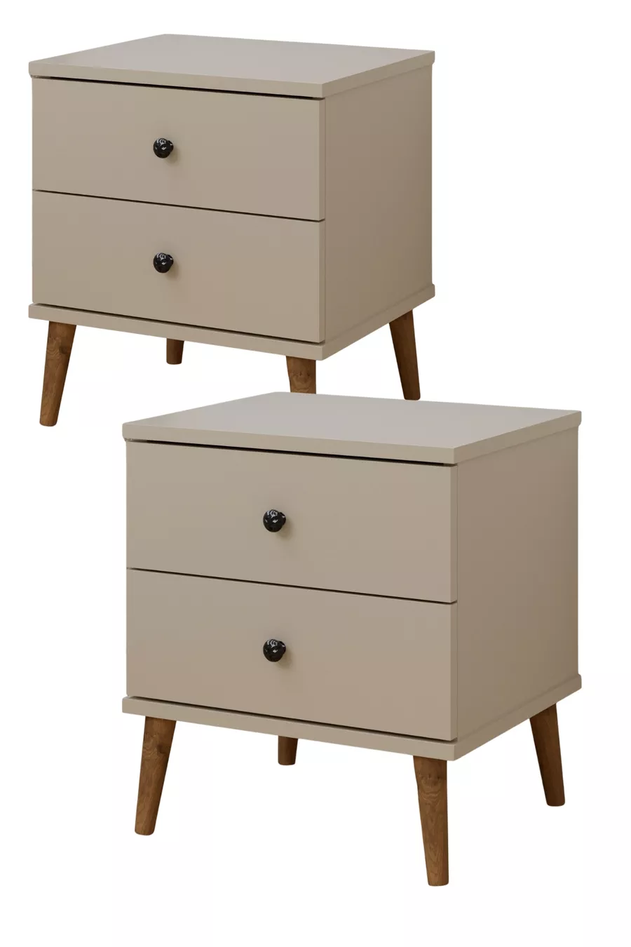 Ensemble de 2 tables de chevet Saga